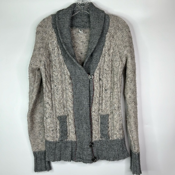 BKE Sweaters - BKE Wool Blend Gray Cardigan Sweater Size Large